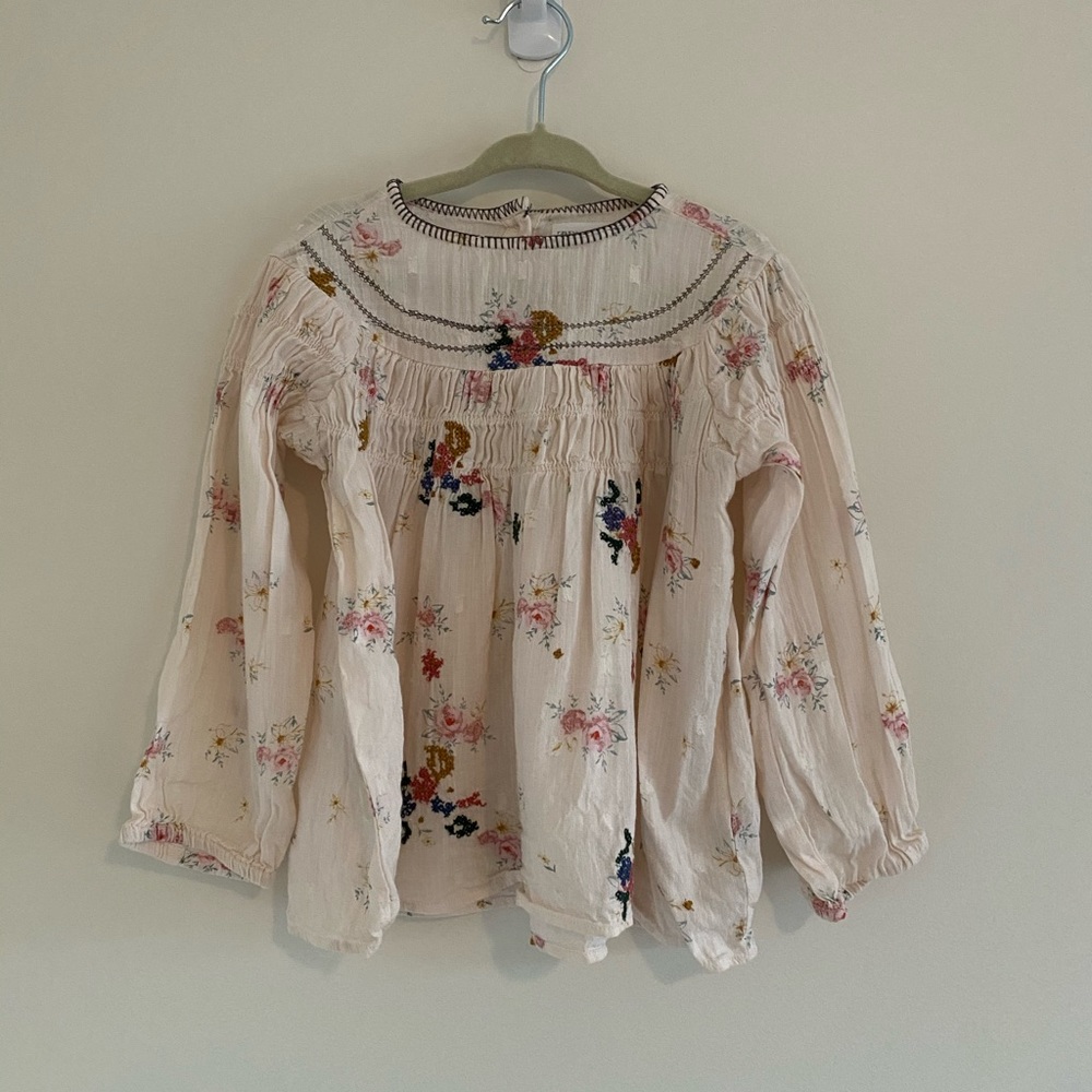 Zara Embroidered Blouse.